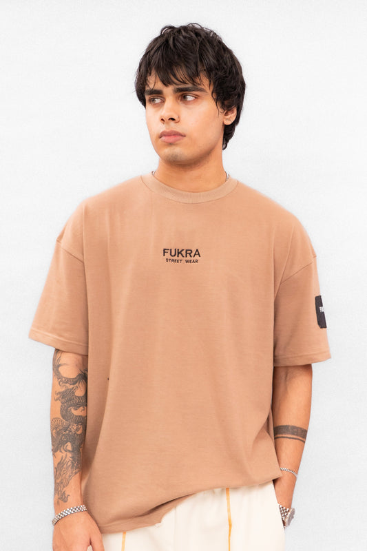 Fukra Brown Over-Sized T-Shirt